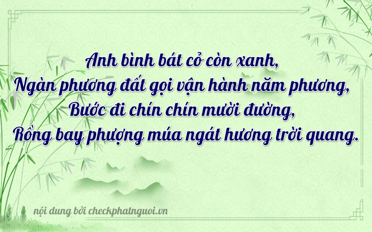 Bài thơ ý nghĩa cho <b>biển số 75A-34179</b> tại website checkphatnguoi.vn