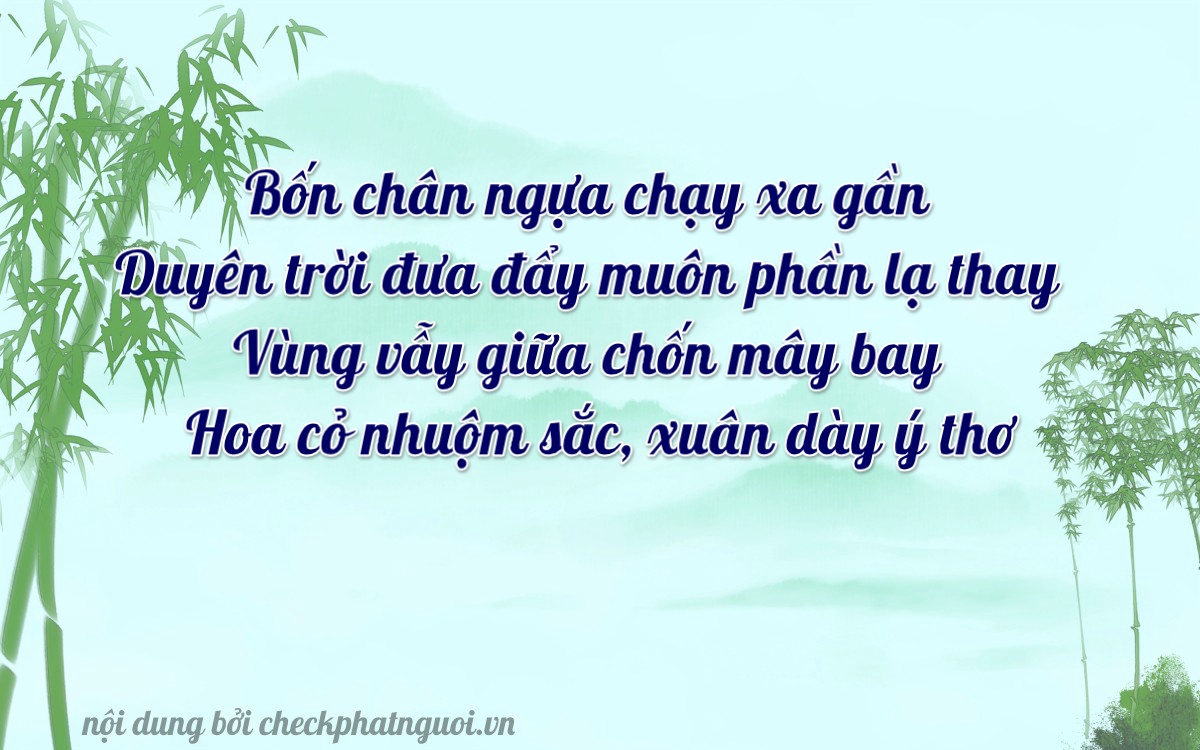 Bài thơ ý nghĩa cho <b>biển số 75A-34947</b> tại website checkphatnguoi.vn