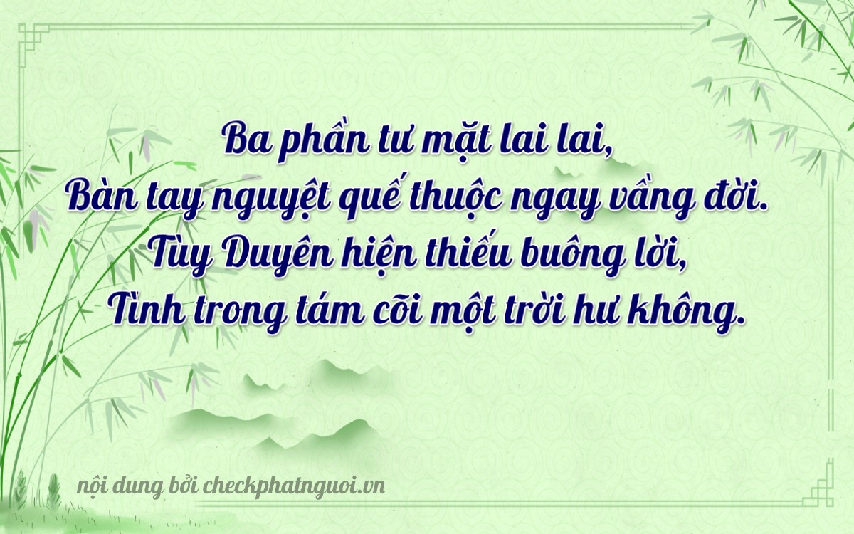 Bài thơ ý nghĩa cho <b>biển số 75A-34958</b> tại website checkphatnguoi.vn