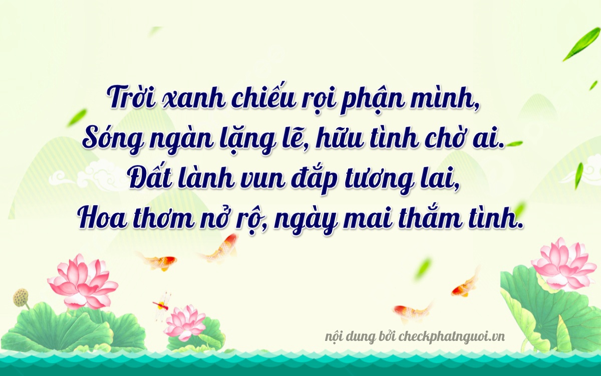 Bài thơ ý nghĩa cho <b>biển số 75A-35029</b> tại website checkphatnguoi.vn