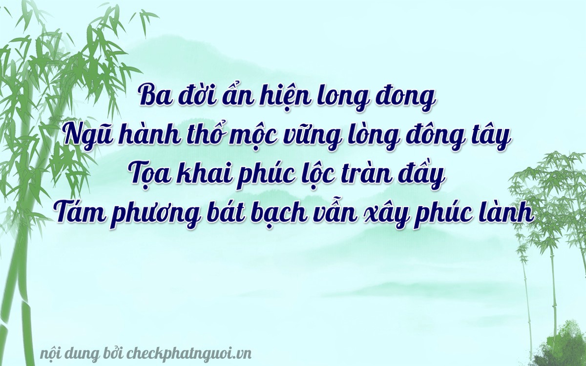 Bài thơ ý nghĩa cho <b>biển số 75A-35058</b> tại website checkphatnguoi.vn