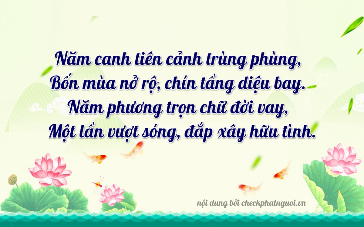 Bài thơ ý nghĩa cho <b>biển số 75A-35501</b> tại website checkphatnguoi.vn