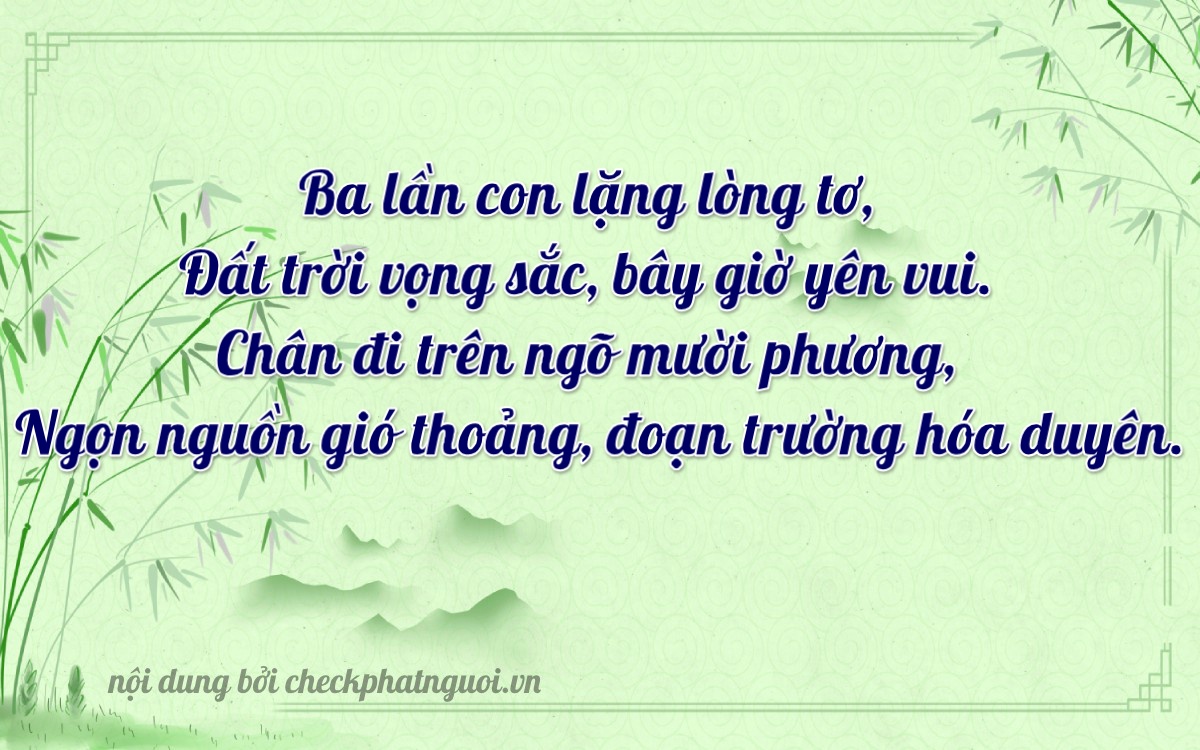 Bài thơ ý nghĩa cho <b>biển số 75A-35602</b> tại website checkphatnguoi.vn