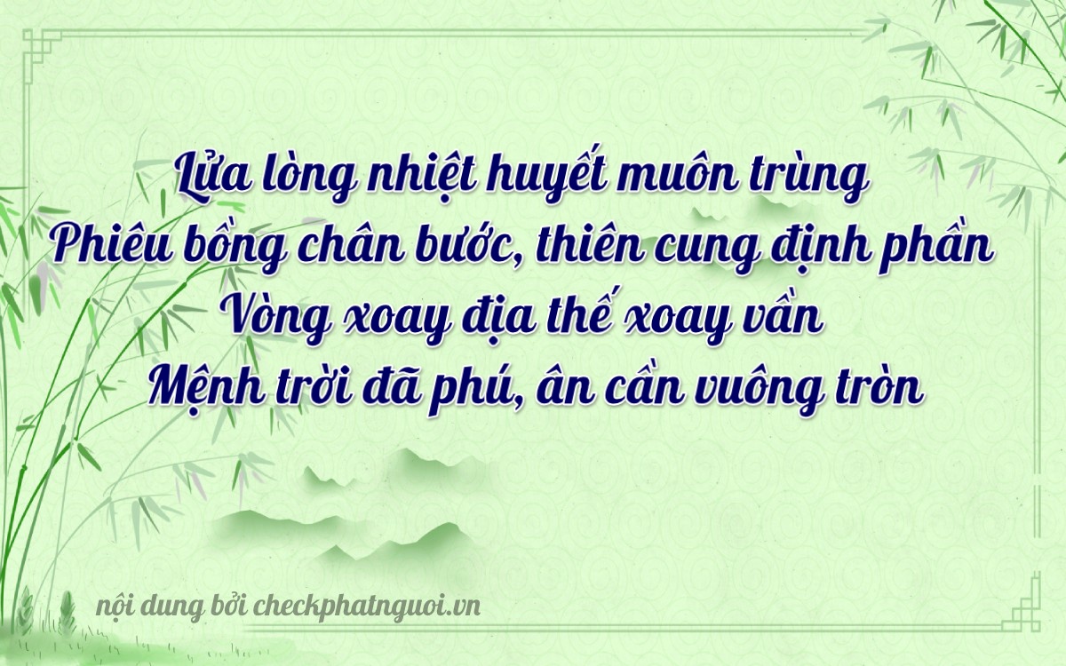 Bài thơ ý nghĩa cho <b>biển số 75A-36030</b> tại website checkphatnguoi.vn