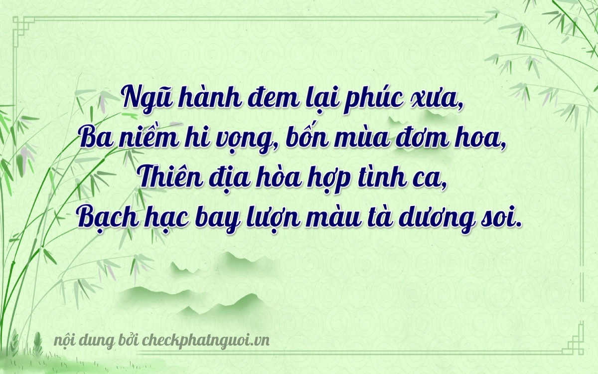 Bài thơ ý nghĩa cho <b>biển số 75A-36136</b> tại website checkphatnguoi.vn