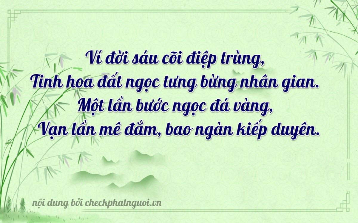 Bài thơ ý nghĩa cho <b>biển số 75A-36195</b> tại website checkphatnguoi.vn