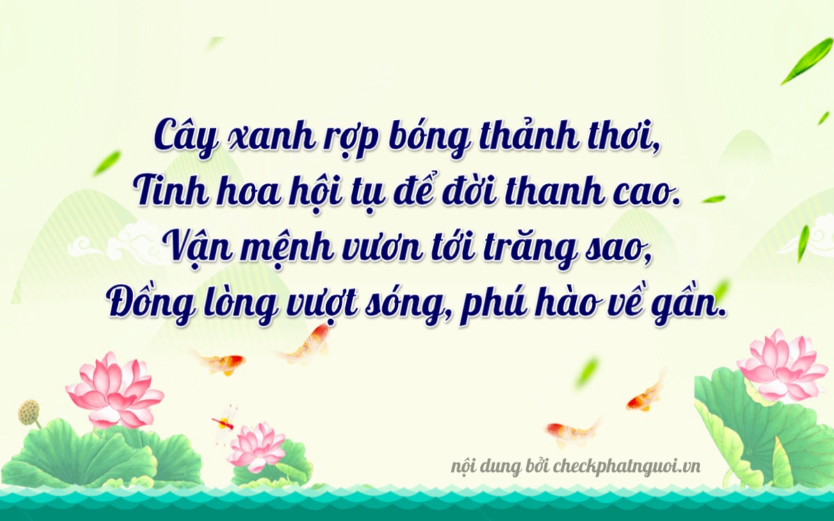 Bài thơ ý nghĩa cho <b>biển số 75A-36395</b> tại website checkphatnguoi.vn