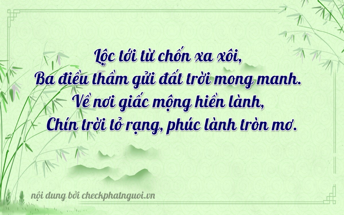 Bài thơ ý nghĩa cho <b>biển số 75A-36479</b> tại website checkphatnguoi.vn