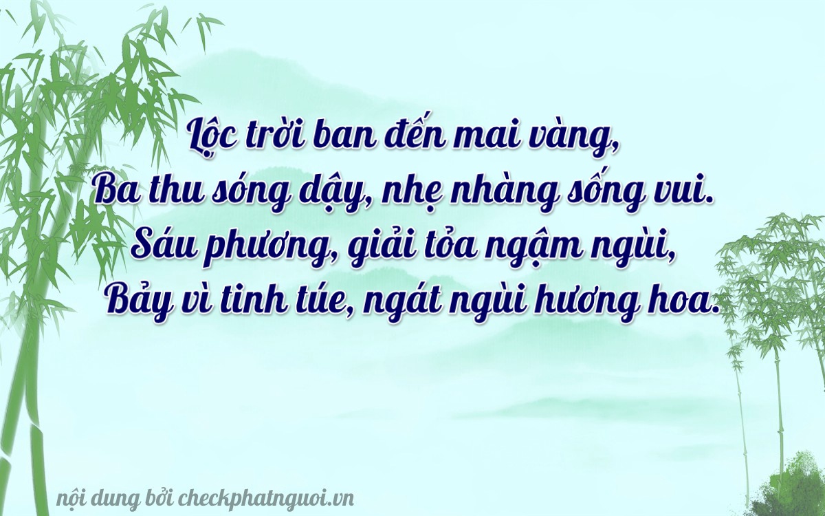 Bài thơ ý nghĩa cho <b>biển số 75A-36675</b> tại website checkphatnguoi.vn