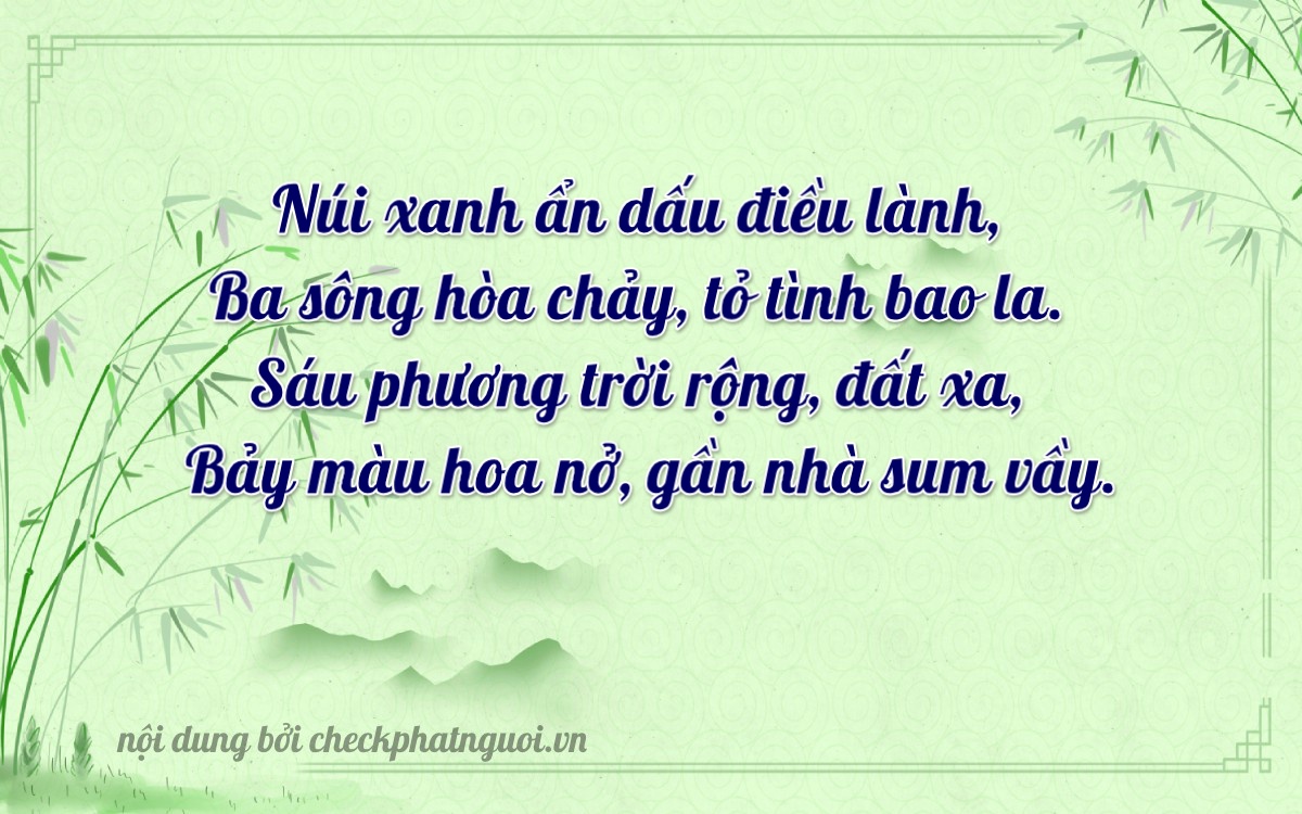 Bài thơ ý nghĩa cho <b>biển số 75A-36766</b> tại website checkphatnguoi.vn