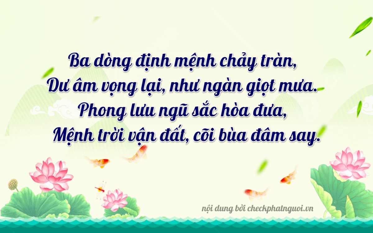 Bài thơ ý nghĩa cho <b>biển số 75A-37796</b> tại website checkphatnguoi.vn