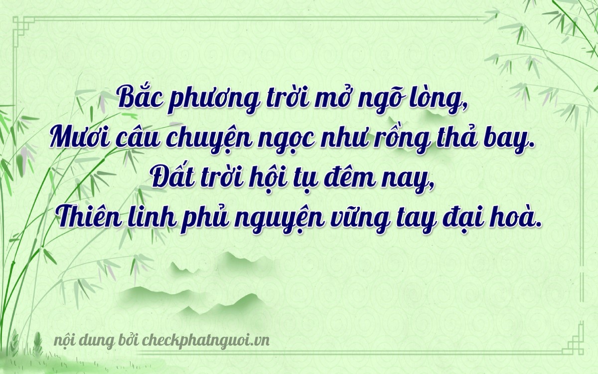 Bài thơ ý nghĩa cho <b>biển số 75A-38100</b> tại website checkphatnguoi.vn
