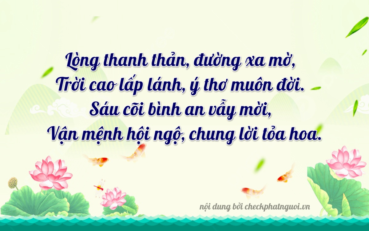 Bài thơ ý nghĩa cho <b>biển số 75A-38554</b> tại website checkphatnguoi.vn