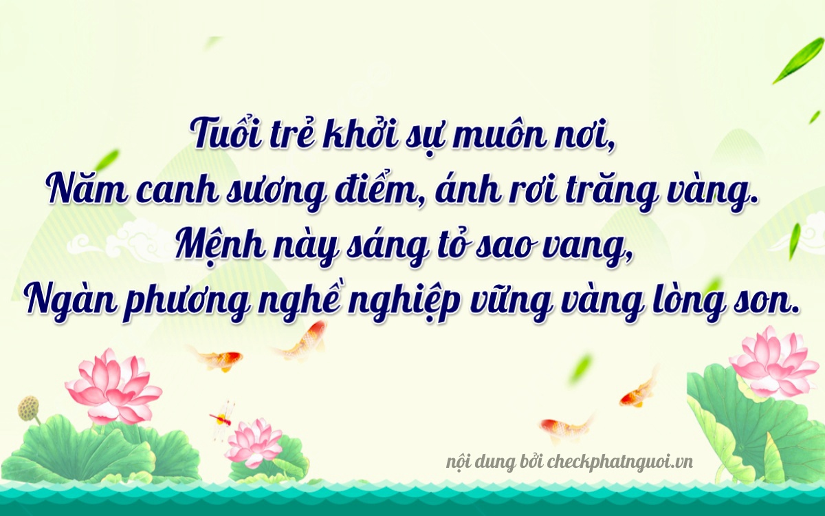 Bài thơ ý nghĩa cho <b>biển số 75A-38575</b> tại website checkphatnguoi.vn