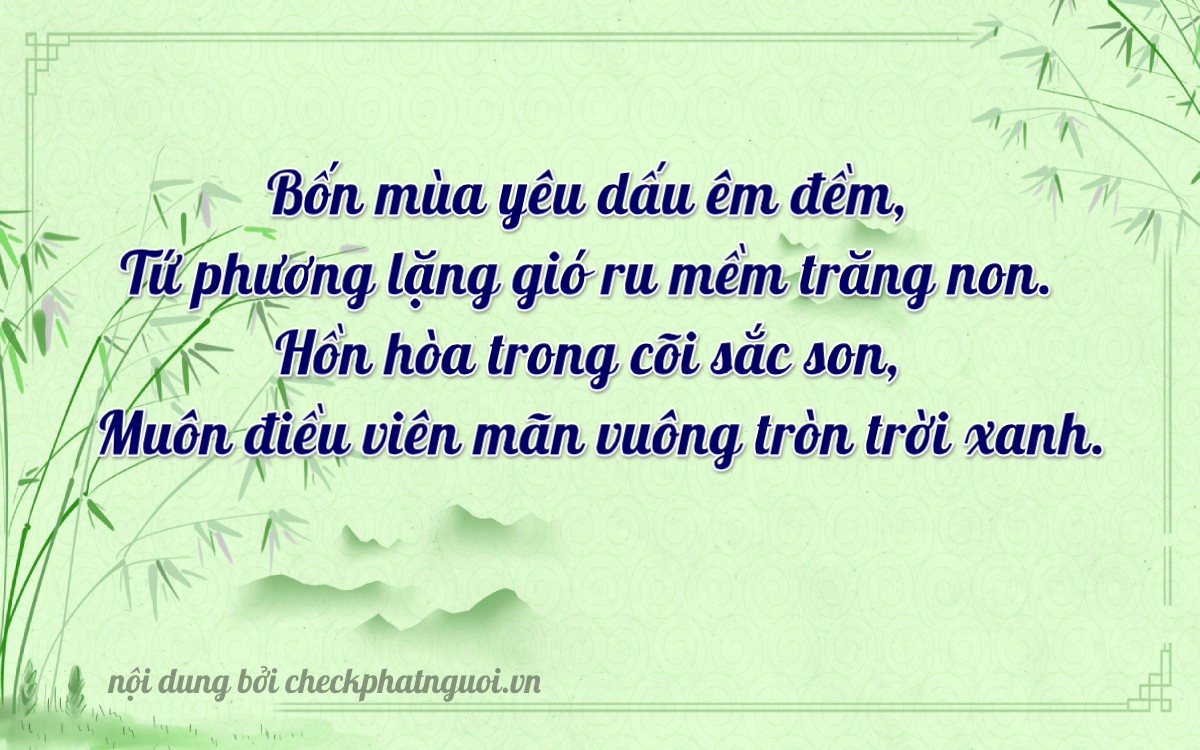 Bài thơ ý nghĩa cho <b>biển số 75A-43614</b> tại website checkphatnguoi.vn