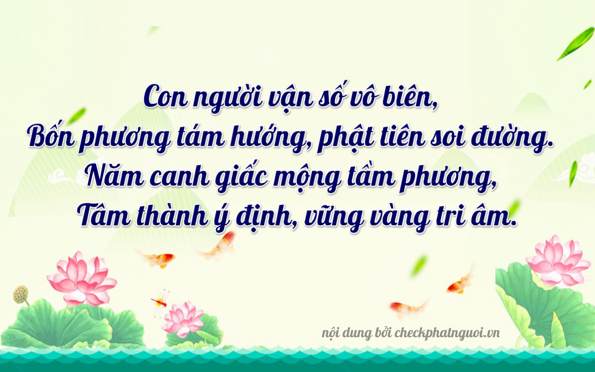 Bài thơ ý nghĩa cho <b>biển số 75A-45895</b> tại website checkphatnguoi.vn