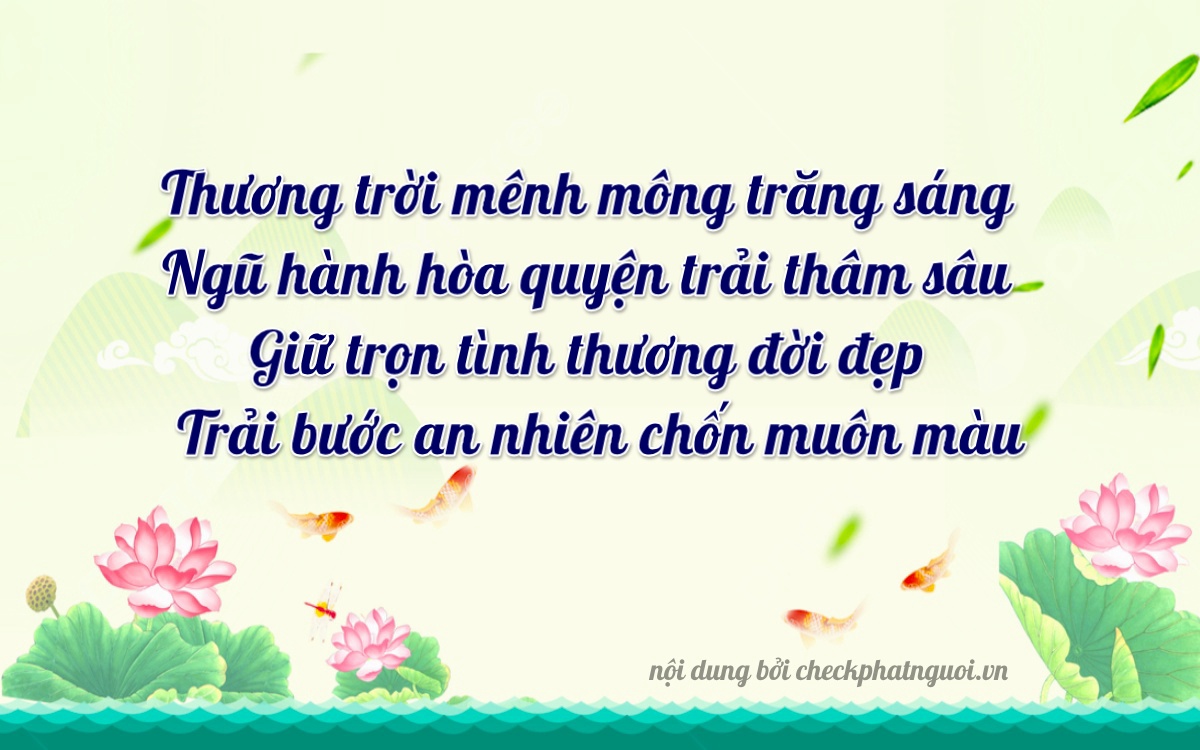 Bài thơ ý nghĩa cho <b>biển số 75A-45977</b> tại website checkphatnguoi.vn