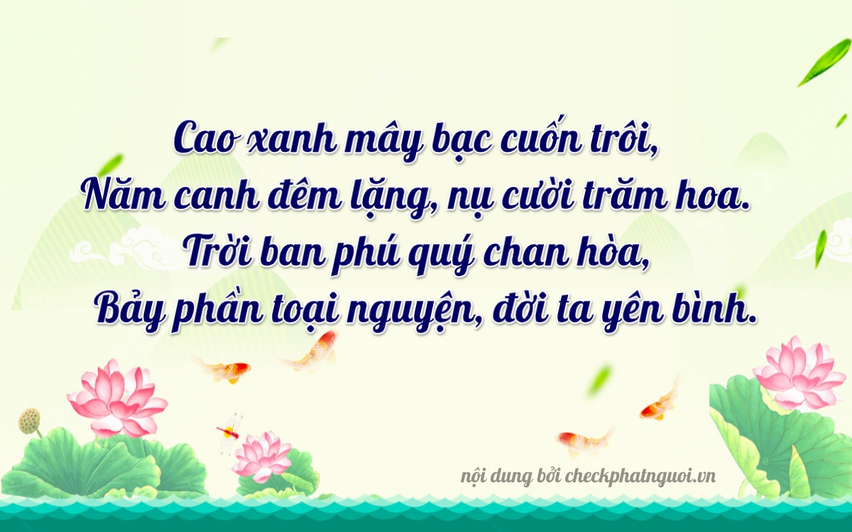 Bài thơ ý nghĩa cho <b>biển số 75A-5757</b> tại website checkphatnguoi.vn