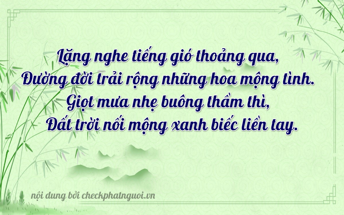 Bài thơ ý nghĩa cho <b>biển số 75AA-11810</b> tại website checkphatnguoi.vn