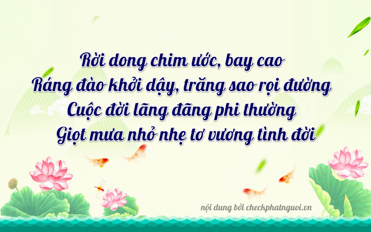 Bài thơ ý nghĩa cho <b>biển số 75AA-12755</b> tại website checkphatnguoi.vn