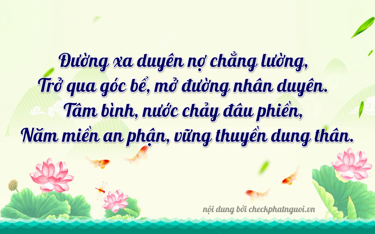 Bài thơ ý nghĩa cho <b>biển số 75AA-19527</b> tại website checkphatnguoi.vn