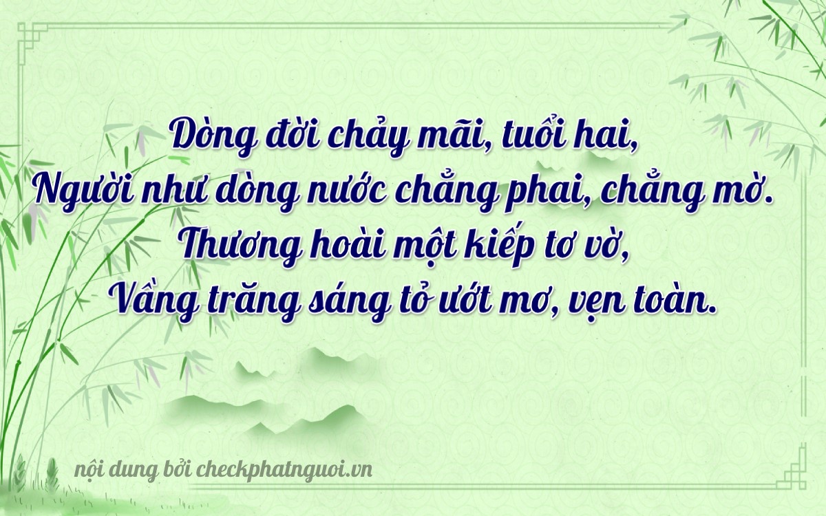 Bài thơ ý nghĩa cho <b>biển số 75AA-23702</b> tại website checkphatnguoi.vn