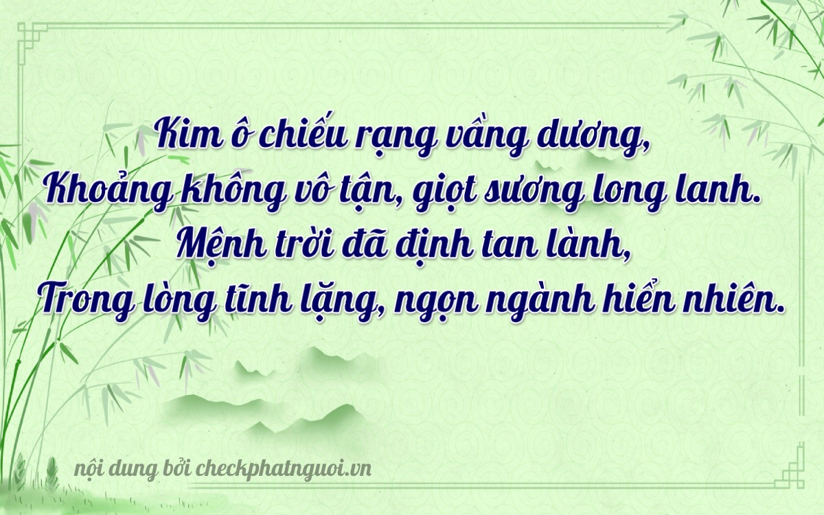 Bài thơ ý nghĩa cho <b>biển số 75AA-23853</b> tại website checkphatnguoi.vn