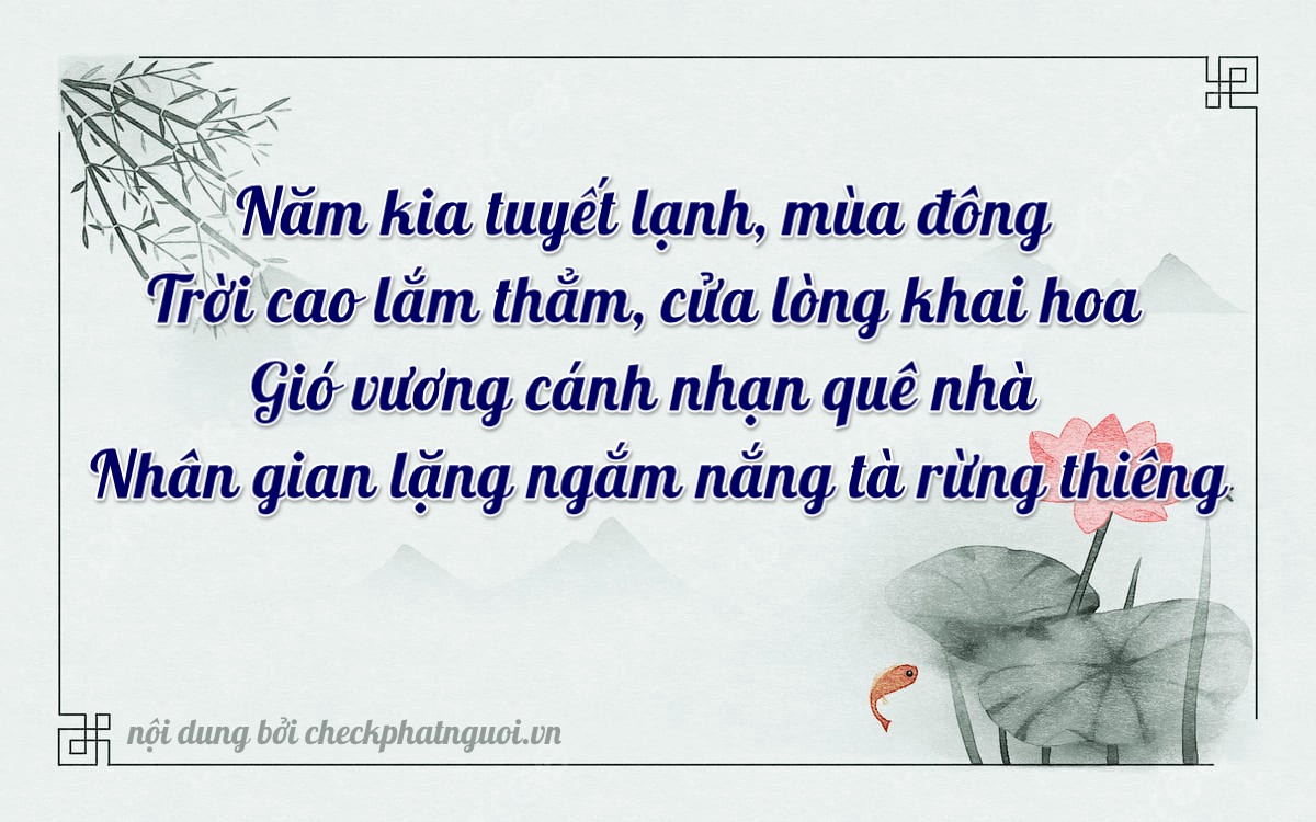 Bài thơ ý nghĩa cho <b>biển số 75AA-53049</b> tại website checkphatnguoi.vn