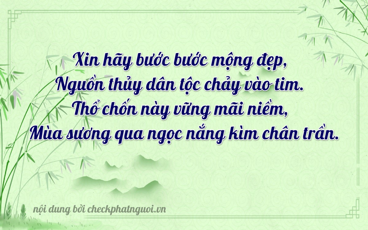 Bài thơ ý nghĩa cho <b>biển số 75AD-00720</b> tại website checkphatnguoi.vn
