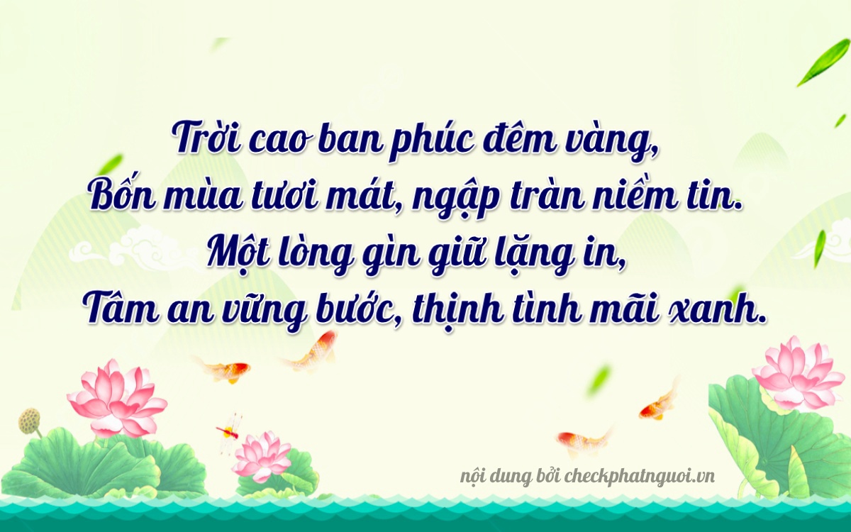 Bài thơ ý nghĩa cho <b>biển số 75AD-04114</b> tại website checkphatnguoi.vn