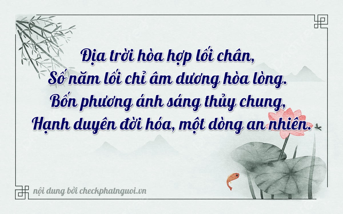 Bài thơ ý nghĩa cho <b>biển số 75AD-04126</b> tại website checkphatnguoi.vn