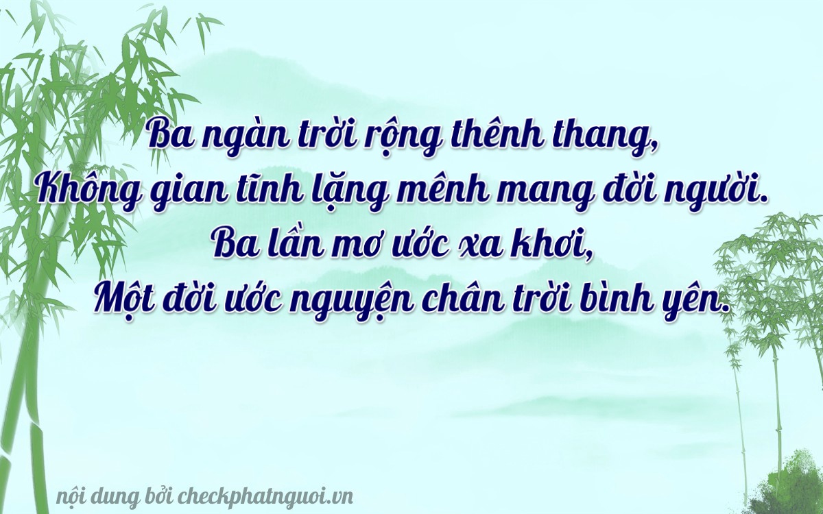 Bài thơ ý nghĩa cho <b>biển số 75AE-03031</b> tại website checkphatnguoi.vn