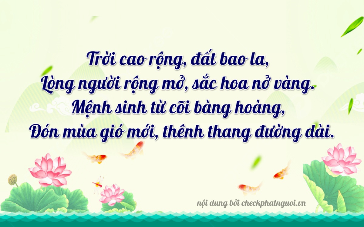 Bài thơ ý nghĩa cho <b>biển số 75AE-06125</b> tại website checkphatnguoi.vn
