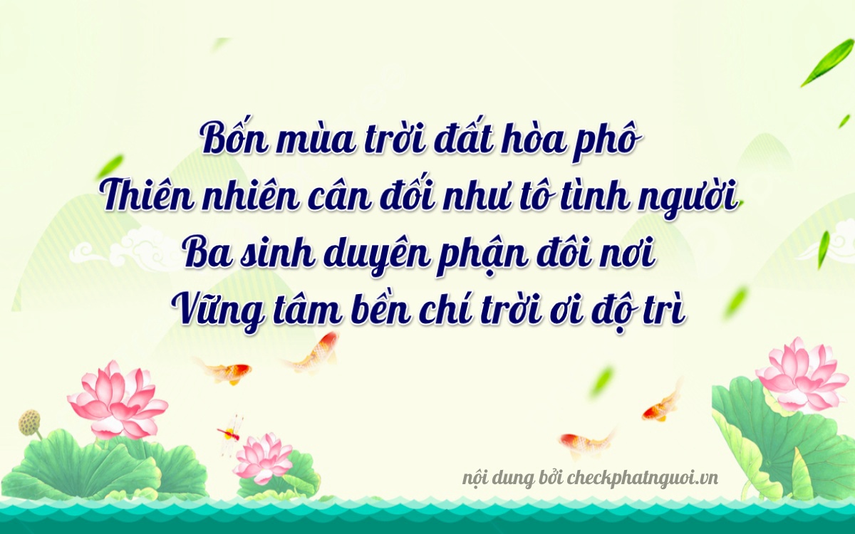 Bài thơ ý nghĩa cho <b>biển số 75AF-04325</b> tại website checkphatnguoi.vn