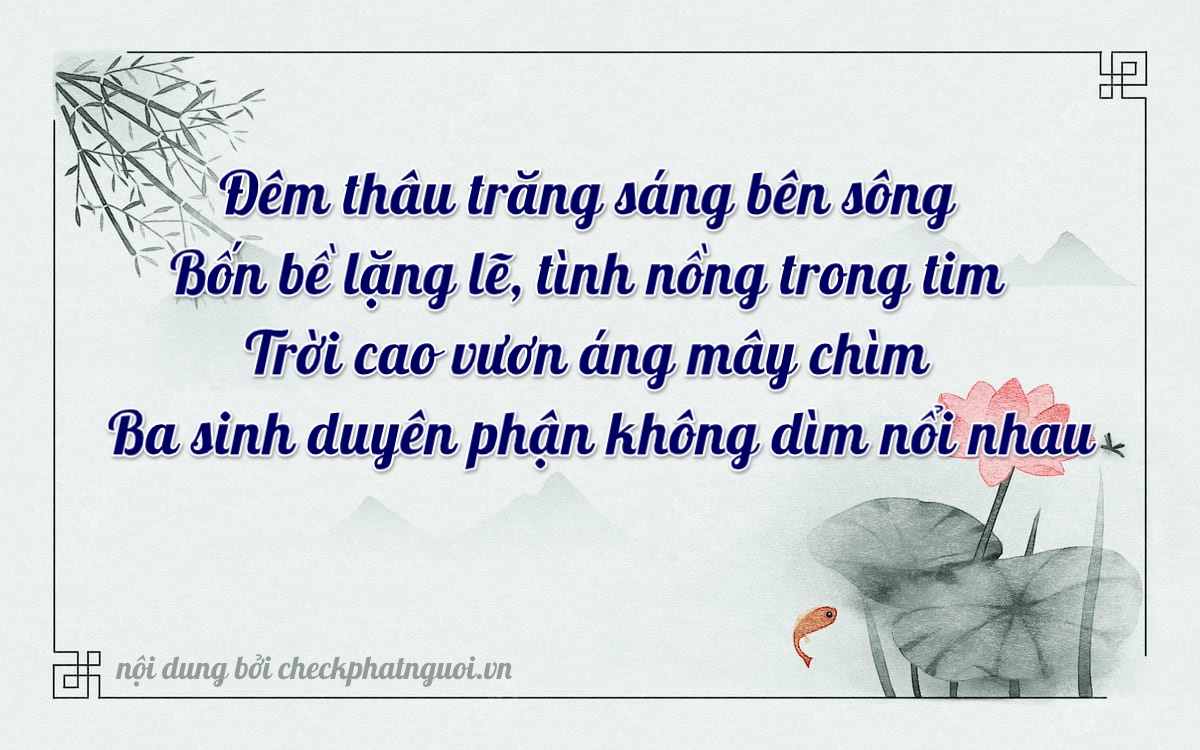 Bài thơ ý nghĩa cho <b>biển số 75AF-04373</b> tại website checkphatnguoi.vn