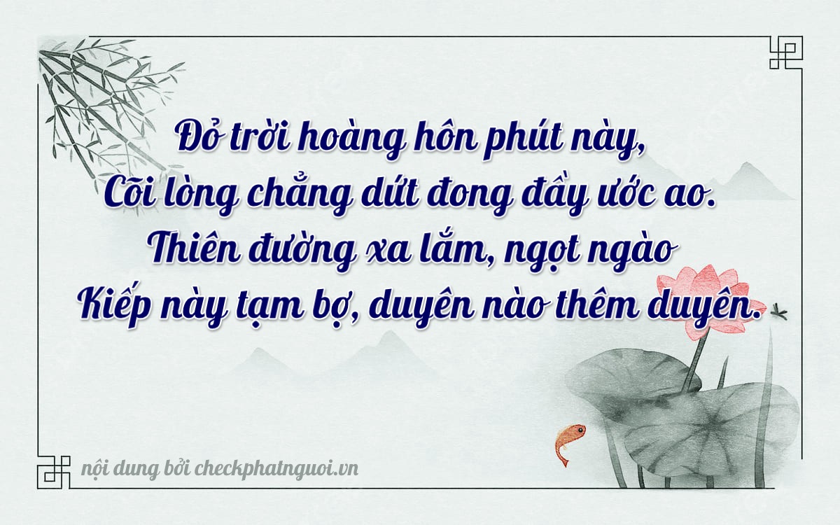 Bài thơ ý nghĩa cho <b>biển số 75AF-06954</b> tại website checkphatnguoi.vn