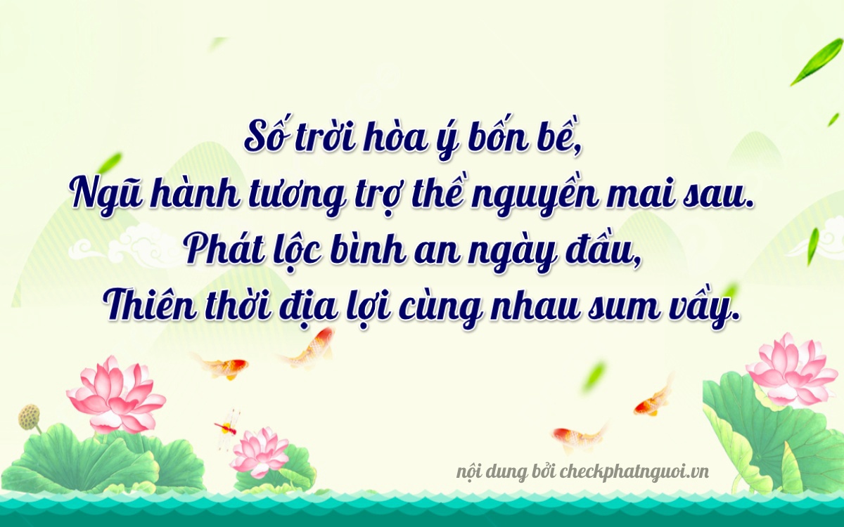 Bài thơ ý nghĩa cho <b>biển số 75AF-08520</b> tại website checkphatnguoi.vn