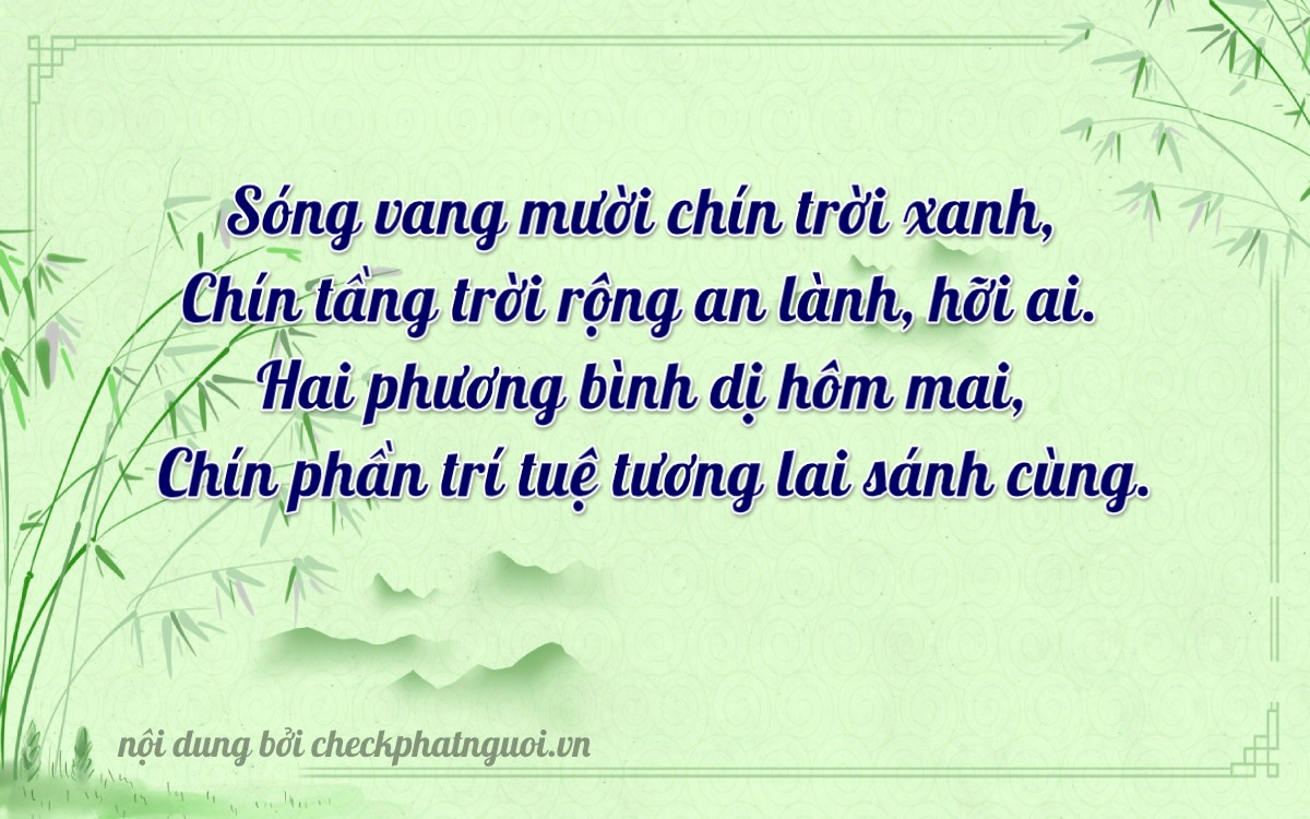 Bài thơ ý nghĩa cho <b>biển số 75AF-11929</b> tại website checkphatnguoi.vn