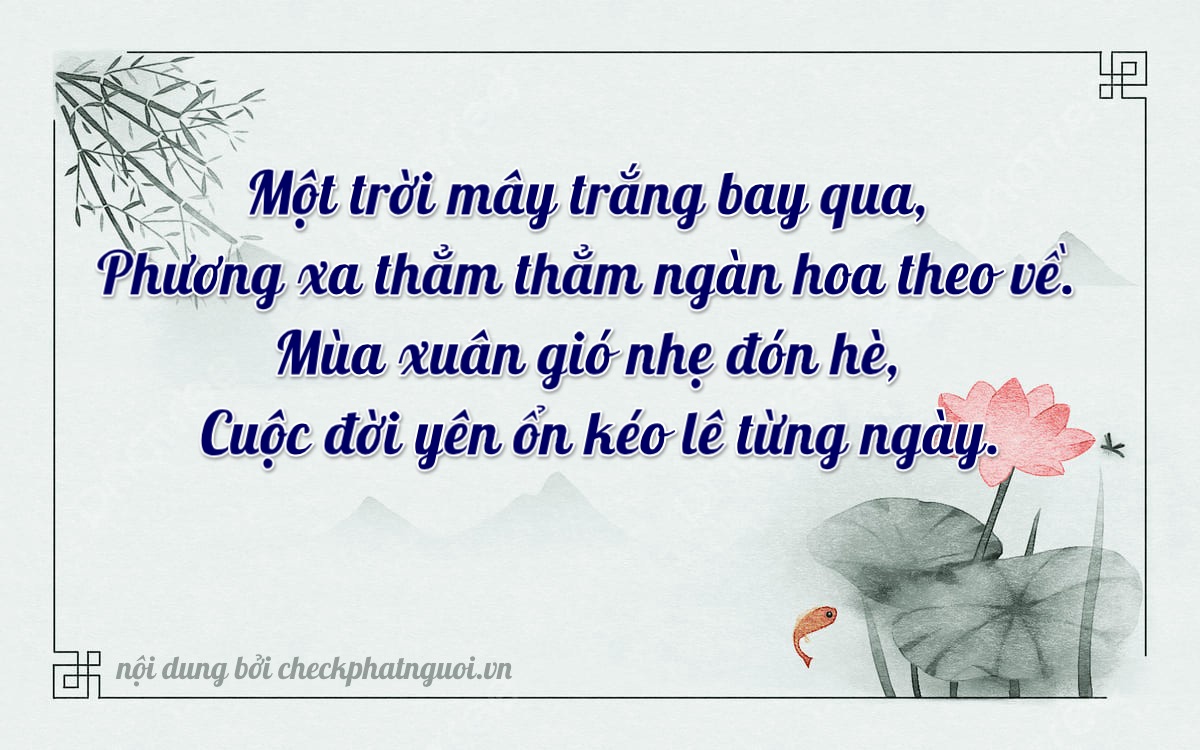 Bài thơ ý nghĩa cho <b>biển số 75AF-16656</b> tại website checkphatnguoi.vn