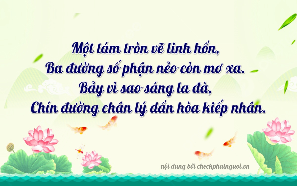 Bài thơ ý nghĩa cho <b>biển số 75AF-18379</b> tại website checkphatnguoi.vn