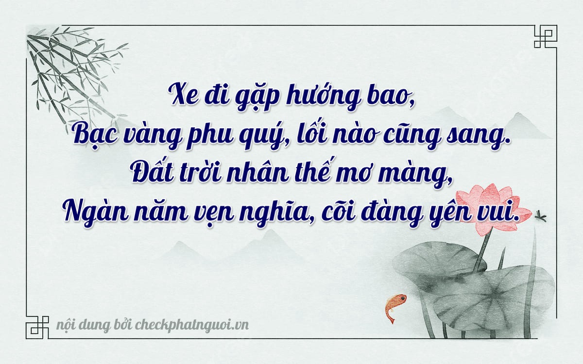 Bài thơ ý nghĩa cho <b>biển số 75AF-20770</b> tại website checkphatnguoi.vn