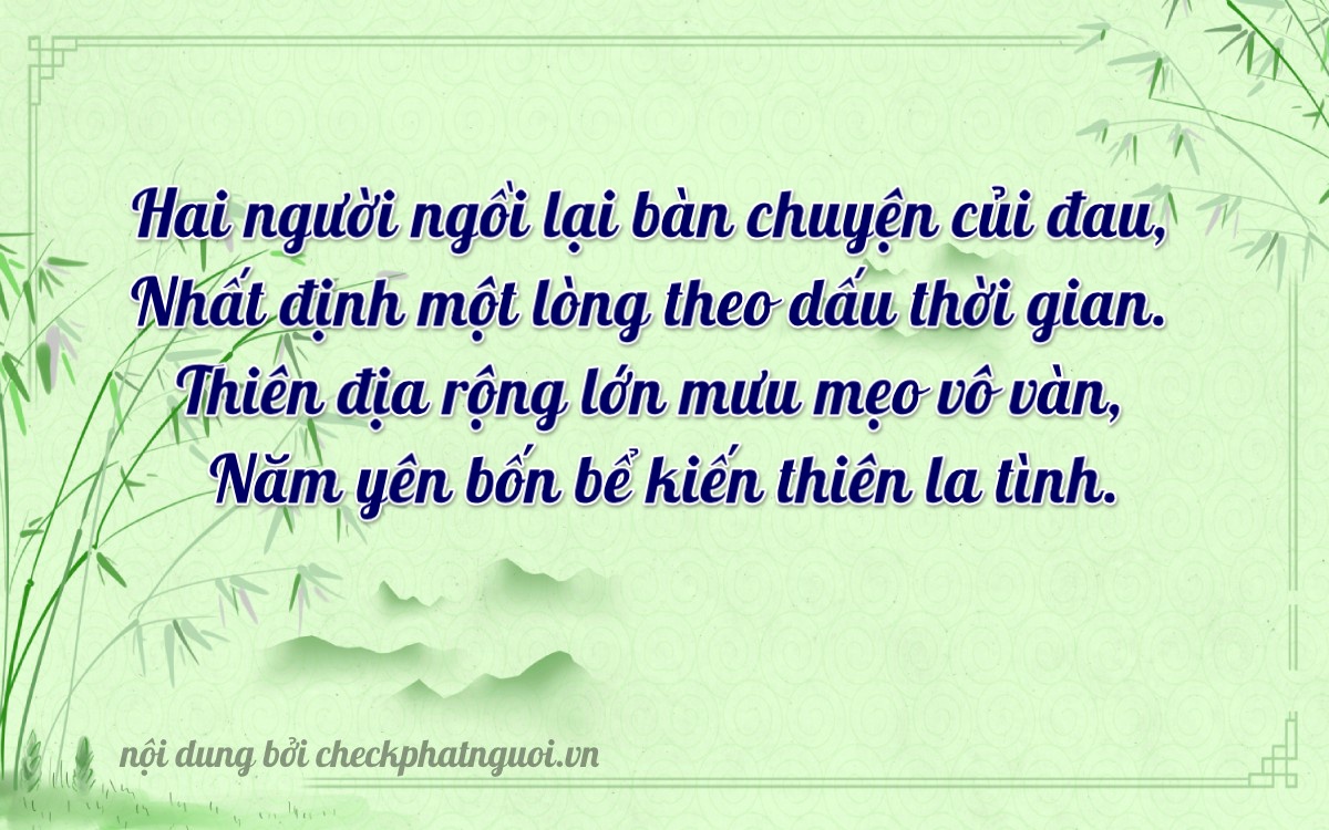 Bài thơ ý nghĩa cho <b>biển số 75AF-21855</b> tại website checkphatnguoi.vn