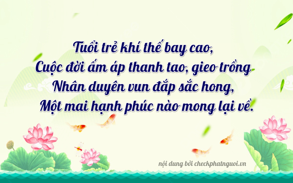 Bài thơ ý nghĩa cho <b>biển số 75AF-25323</b> tại website checkphatnguoi.vn