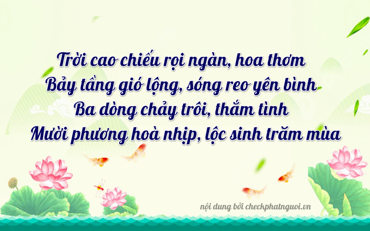 Bài thơ ý nghĩa cho <b>biển số 75AF-27317</b> tại website checkphatnguoi.vn