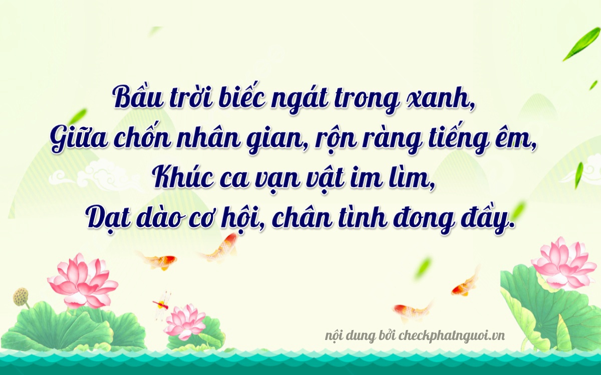 Bài thơ ý nghĩa cho <b>biển số 75AF-27777</b> tại website checkphatnguoi.vn