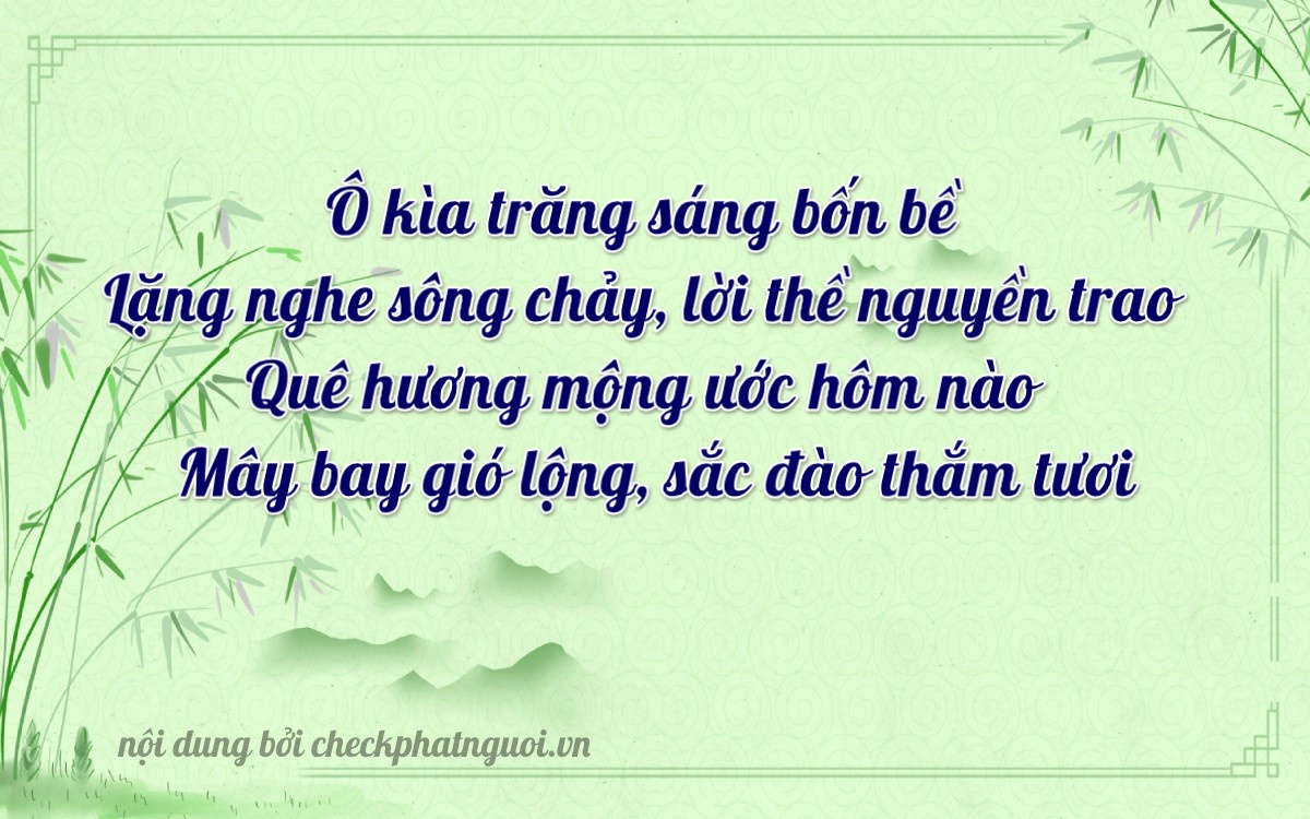 Bài thơ ý nghĩa cho <b>biển số 75AF-29363</b> tại website checkphatnguoi.vn