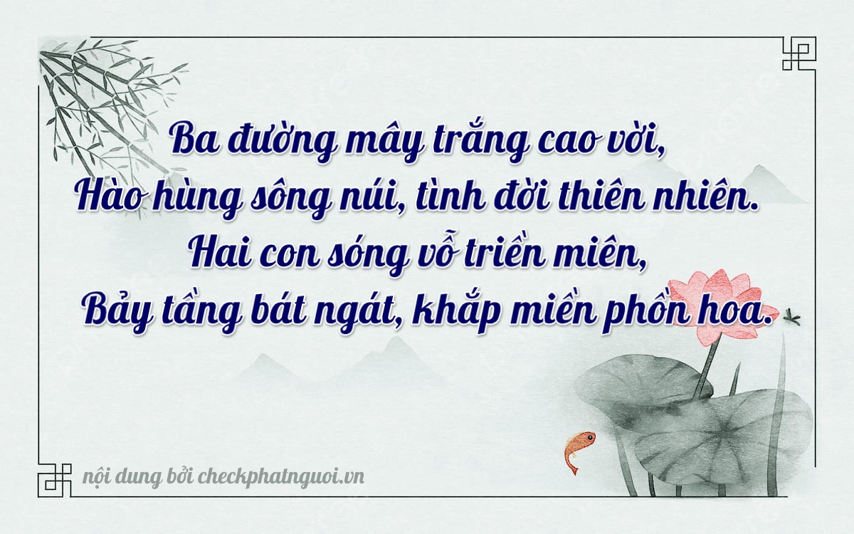 Bài thơ ý nghĩa cho <b>biển số 75AG-03207</b> tại website checkphatnguoi.vn