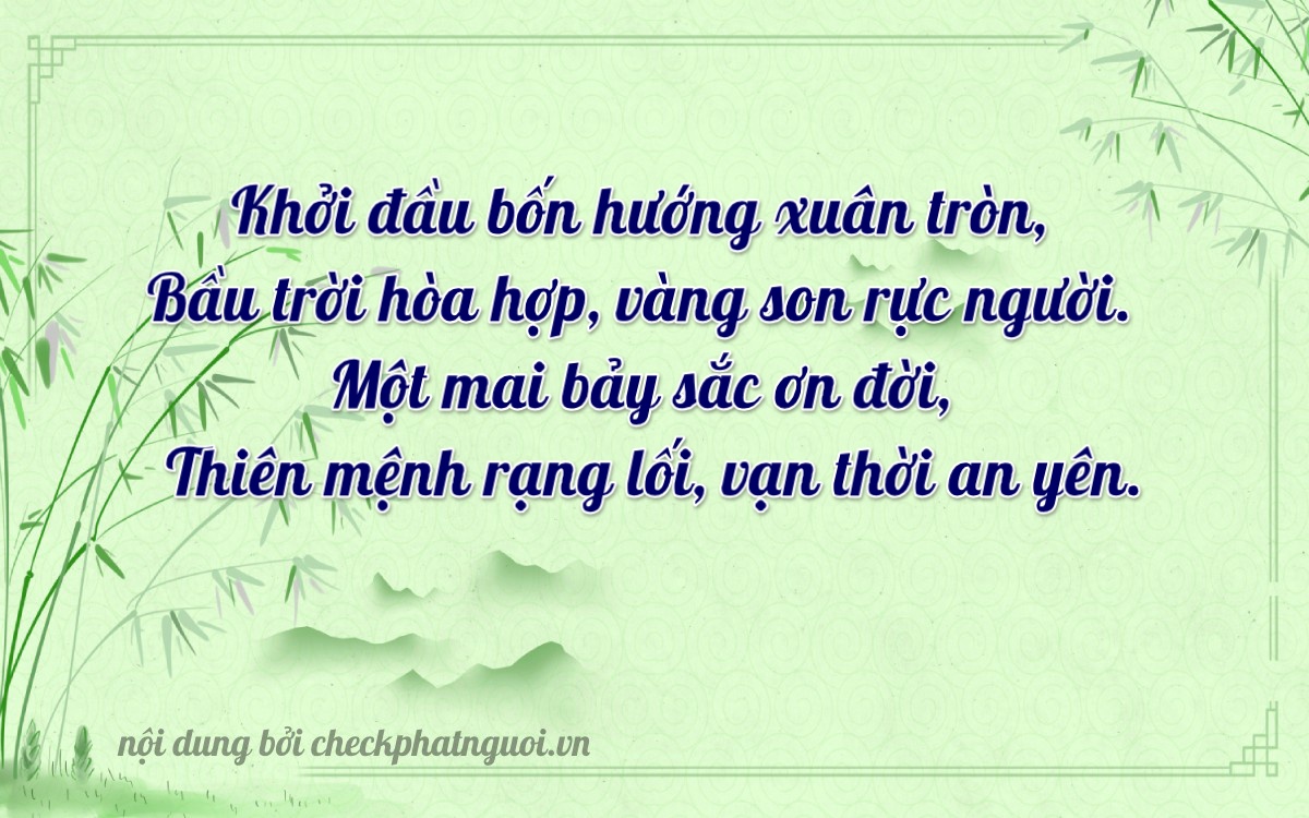 Bài thơ ý nghĩa cho <b>biển số 75AG-04197</b> tại website checkphatnguoi.vn