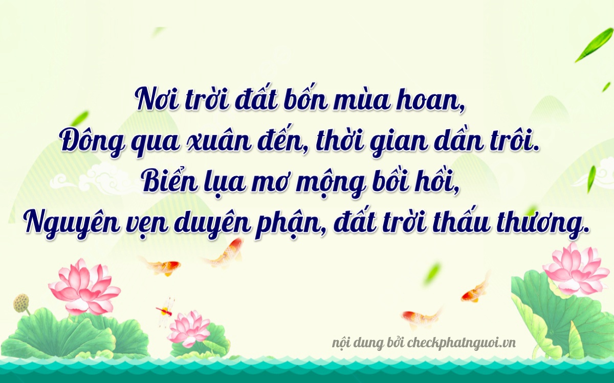 Bài thơ ý nghĩa cho <b>biển số 75AH-03442</b> tại website checkphatnguoi.vn