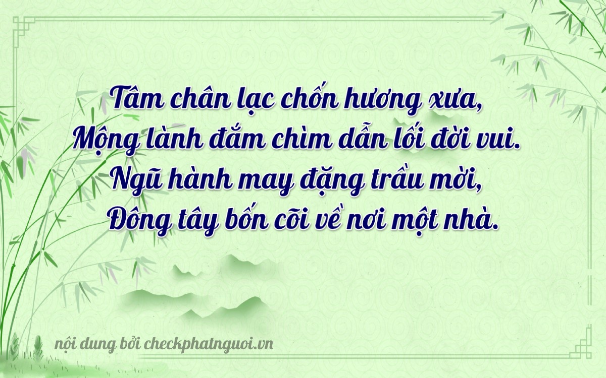 Bài thơ ý nghĩa cho <b>biển số 75AH-04437</b> tại website checkphatnguoi.vn